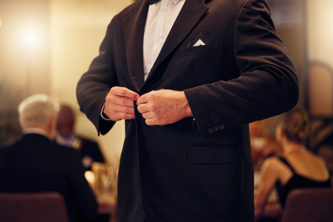 Man dressed in Black Blazer